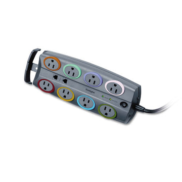 Kensington® 8-outlet Adapter Model Surge Protector, Black, 8 Ft Cord, 3090 Joules freeshipping - TVN Wholesale